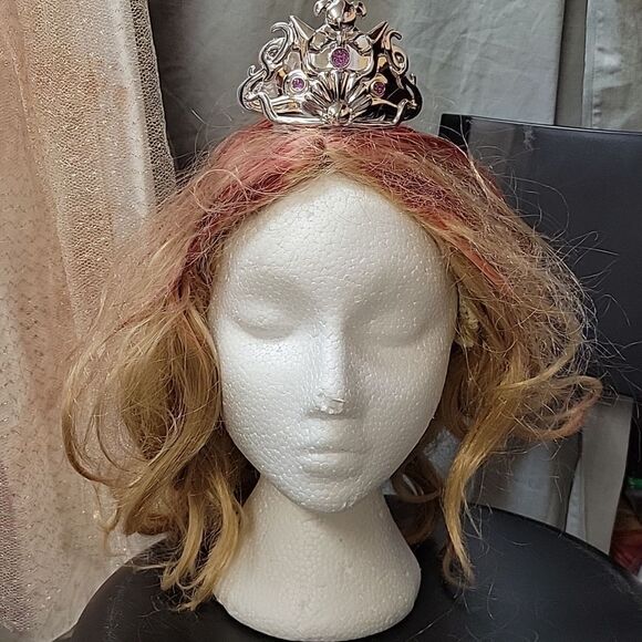 Gothic/Carrie/Prom Queen zombie dress with wig & crown - Picture 2 of 8